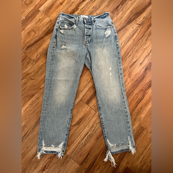 Frame Denim fray hemmed Jeans - Picture 1 of 8